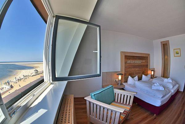 Strandhotel Vierjahreszeiten Borkum Bagian luar foto