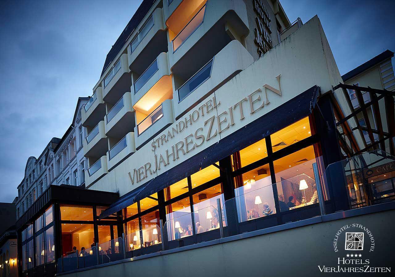 Strandhotel Vierjahreszeiten Borkum Bagian luar foto